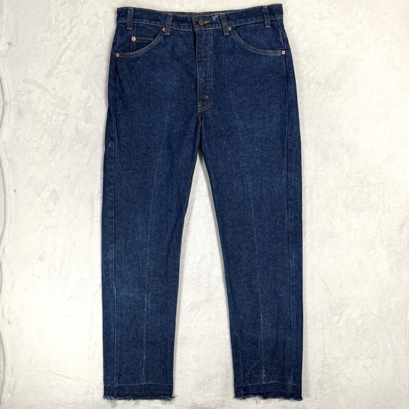 Levi's Other - Vintage Levi's Orange Tab 505 Jeans‎ Tag 36x32 Size 34 Dark Raw Rigid Denim USA